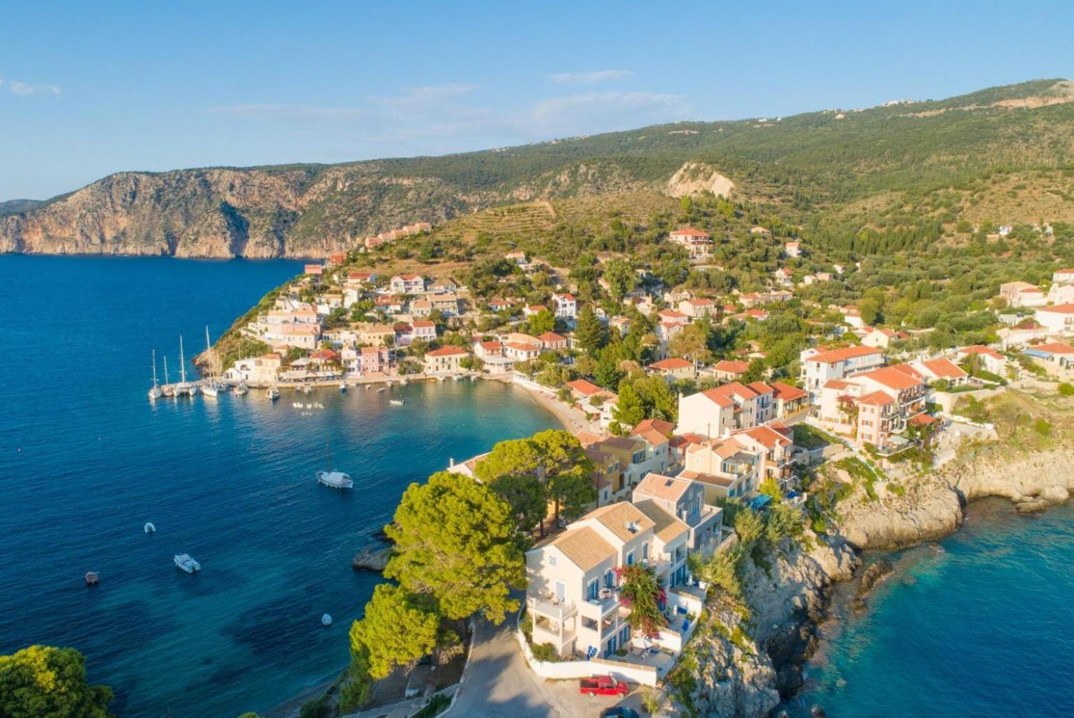 Skala Villa Blue Spathíon Buitenkant foto